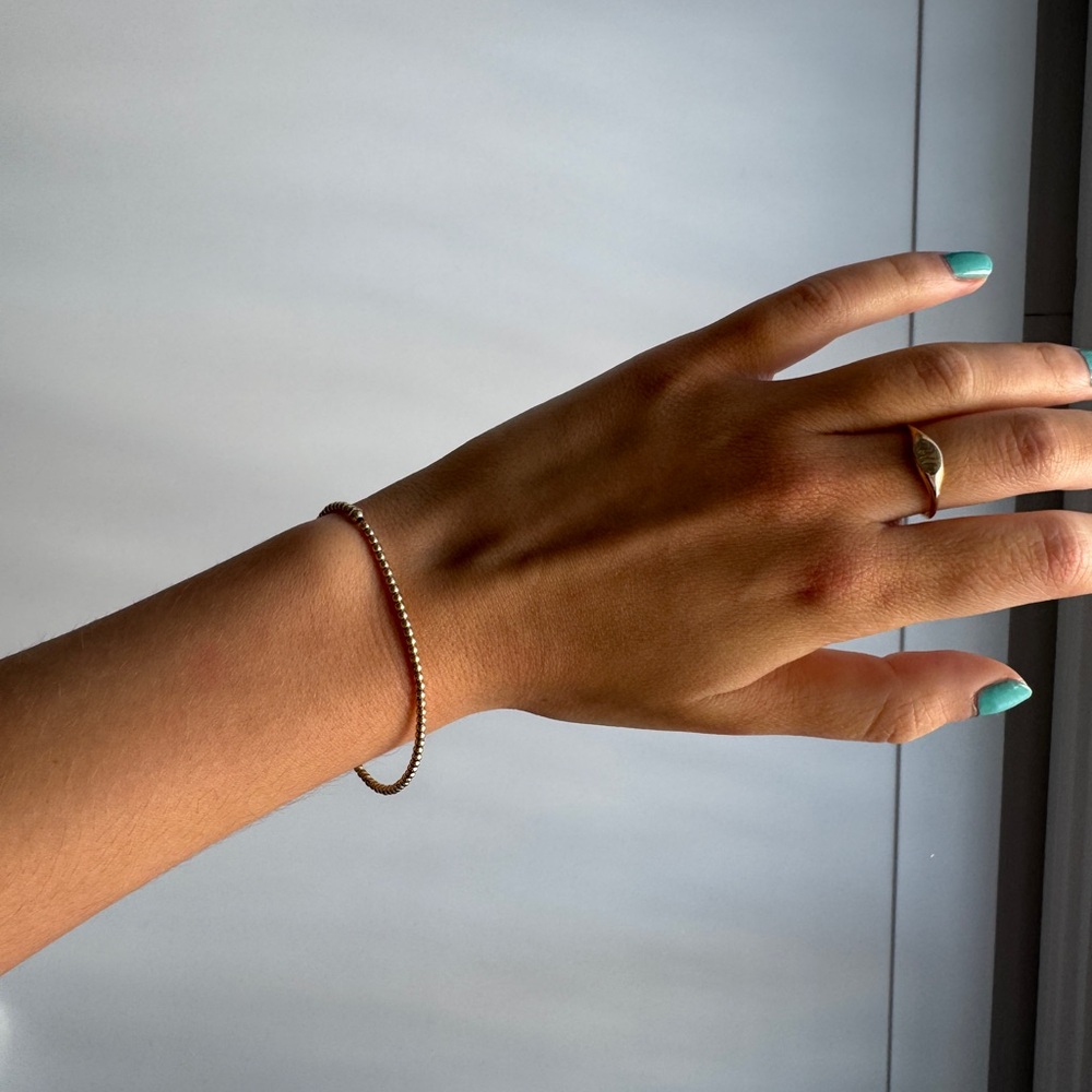 ENewton 2mm gold bracelet